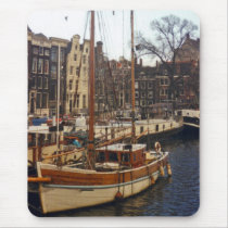 Amsterdam Boat Mousepad