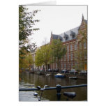 Amsterdam Canal Bike Travel Photography Greeting Card