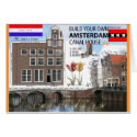 Amsterdam Canal House Cut and Fold Photo Card by hollandshop Amsterdam Canal House Cut and Fold Photo Card