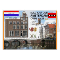 Amsterdam Canal House Cut and Fold Photo Card