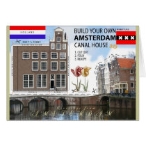 Amsterdam Canal House Cut and Fold Photo Card