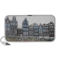 Amsterdam Canal Houses Portable Travel Speakers doodle