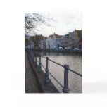 Amsterdam Canal Peaceful Dusk Travel Photography Card