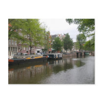 Amsterdam Canal Postcard by RyanCFI Amsterdam Canal Postcard