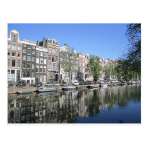 Amsterdam Canal Postcard