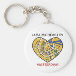 AMSTERDAM-City Heart Keychain