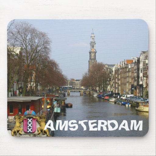 Amsterdam City View Westerkerk Mousepad