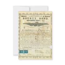 Amsterdam Civil War Slavery Bounty Bond Announcement