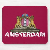 Amsterdam Coat of Arms Shield Symbol Mousepad