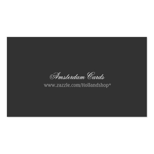 Amsterdam Coat of Arms Small Business Cards (back side)