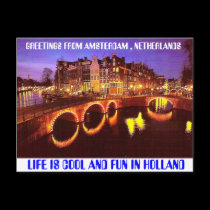 AMSTERDAM copy, LIFE IS COOL AND FUN IN HOLLAND... postcards