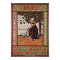 AMSTERDAM FABRIEK Vintage Art Bicycle Poster posters