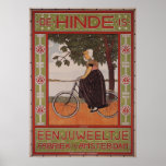 AMSTERDAM FABRIEK Vintage Art Bicycle Poster