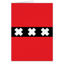 Amsterdam Flag Greeting Card