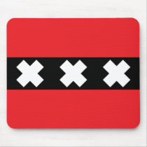 Amsterdam Flag Mouse Pad