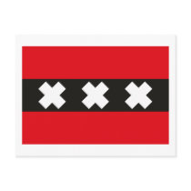 Amsterdam Flag Postcard postcards