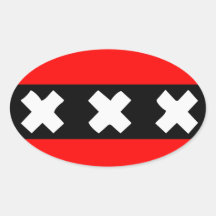 Amsterdam flag stickers