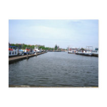 Amsterdam harbour - Postcard