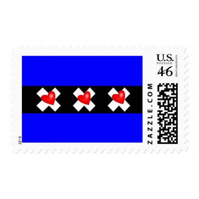 Amsterdam Leather Pride Flag Stamp by markthaler