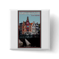 Amsterdam - Leidsestraat - Keizersgracht Button
