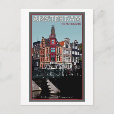 Amsterdam - Leidsestraat - Keizersgracht Post Card