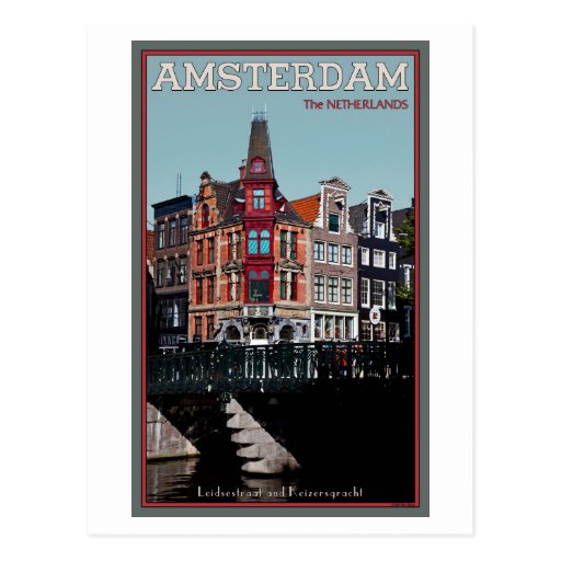 Amsterdam - Leidsestraat - Keizersgracht Postal