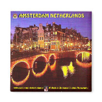 AMSTERDAM, NETHERLANDS FRIDGE MAGNET