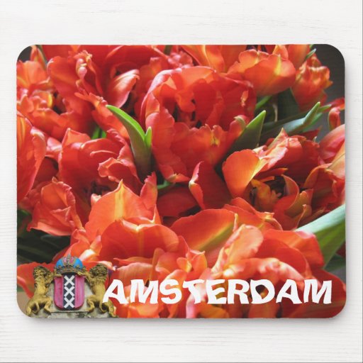 Amsterdam Red Tulips Mousepad