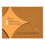 Amsterdam Response Card: Sorbet Personalized Invitations at Zazzle