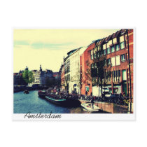Amsterdam - River Postcard