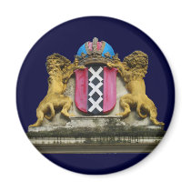 Amsterdam Souvenirs Coat of Arms Fridge Magnet