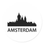 Amsterdam Round Stickers