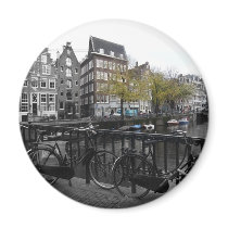 Amsterdam street fridge magnets