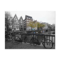 Amsterdam street post card