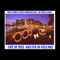 AMSTERDAM THE HOTTEST PLACE TO BE postcards