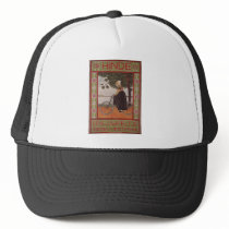 Amsterdam Vintage Bicycle Poster Art Mesh Hats