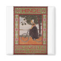 Amsterdam Vintage Bicycle Poster Art magnets
