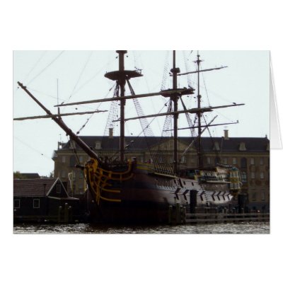 Amsterdam VOC Ship Travel Photography Card by riverme