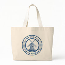 AMSTERDAM WINDMILL BLUE CANVAS BAG