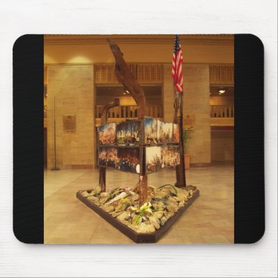 Amtrak Railroad 911 Memorial Monument Mouse Pad by stanrail