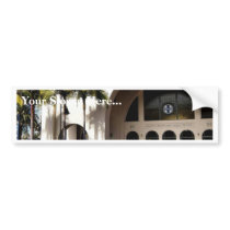 Amtrak Station And Fountain In Downtown San Diego bumper stickers by lifesphere Amtrak Station And Fountain In Downtown San Diego bumper stickers