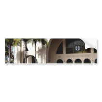 Amtrak Station And Fountain In Downtown San Diego bumper stickers by lifesphere Amtrak Station And Fountain In Downtown San Diego bumper stickers