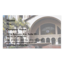 Amtrak Station And Fountain In Downtown San Diego Business Card Templates