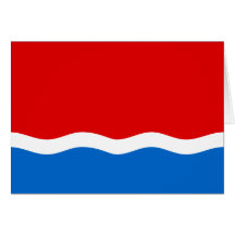 Amur Oblast, Russia flag Greeting Cards