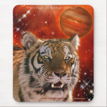 Amur Tiger & Jupiter Big Cat Fantasy Art Mousepad mousepads