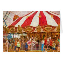 Amusement - Oh it's so crowded Greeting Card