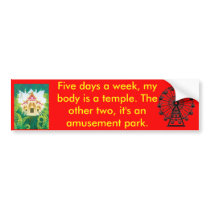 amusement park bumper stickers