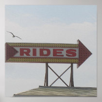 Amusement Park Rides Poster