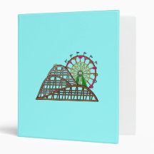 Amusement Park Vinyl Binder