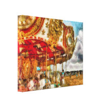 Amusement - The Merry-go-round Canvas Print